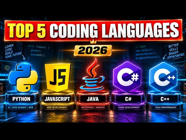 Top 5 Programming Languages to Learn in 2026! 🚀 (Important)