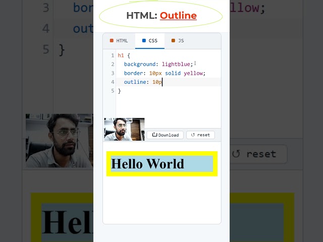 CSS Outline and Margin Property #coding #htmltutorial #csstutorial