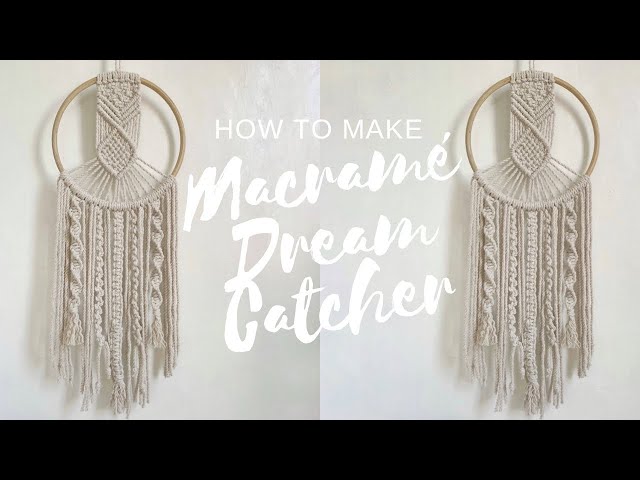 Macrame Dream Catcher| DIY Tutorial | Macrame Tutorial| HabitMade