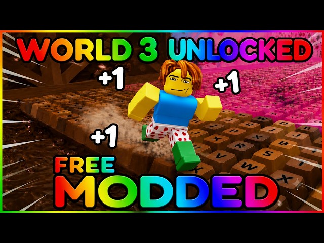 I BEAT WORLD 1 & 2 USING FREE ADMIN PANEL IN +1 KEYBOARD ESCAPE?! | #roblox