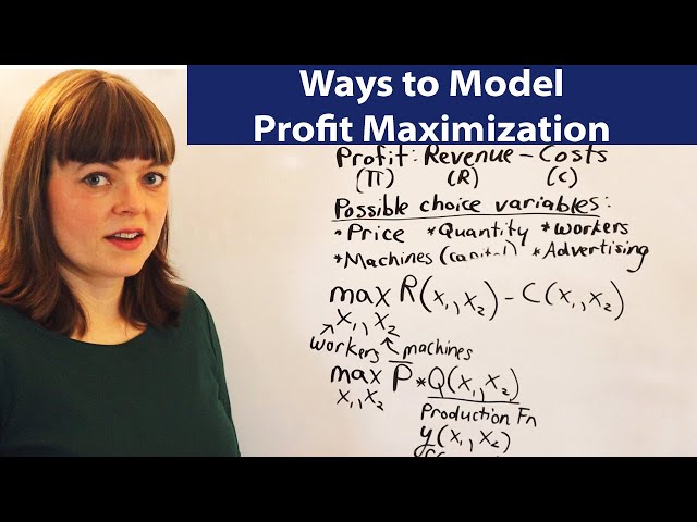 Ways to Model Profit Maximization