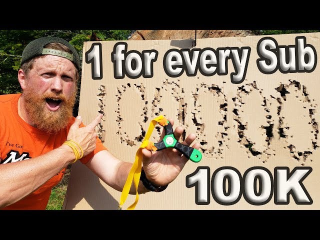 100,000 Shots With The Hornet Slingshot To Celebrate 100K Subscribers | Trick Shot Tuesday Ep. #15