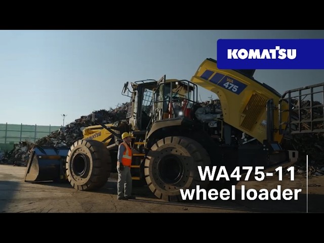 Komatsu WA475 wheel loader: built to move more