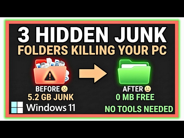 Windows Has Secret Junk Files You Need to Delete Right Now