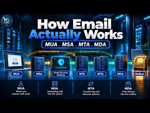 How Email Actually Works | MUA, MSA, MTA & MDA