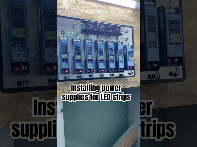 Installing power supplies for LED strips