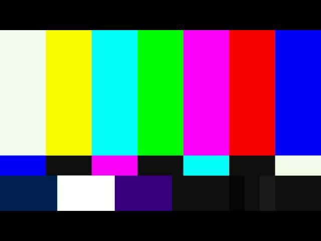 SMPTE Television Color Test Calibration Bars and 1Khz Sine Wave For 12 Hours
