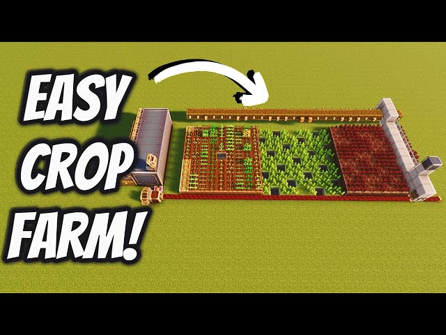 How To Build An Easy Automated Crop Farm Using The Create Mod!
