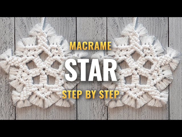 Macrame Star Tutorial | Macrame Christmas DIY | Macrame Star No Ring