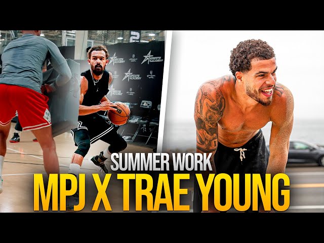 VLOG 04: FULL DAY OF WORK WITH TRAE YOUNG! // Michael Porter Jr.