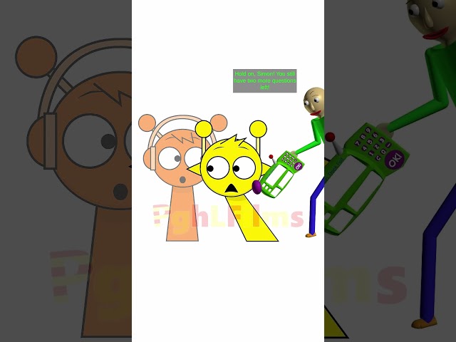 Notice the Continuity (Baldi and Sprunki), but Baldi is voiced by mystman12 #baldisbasics #shorts