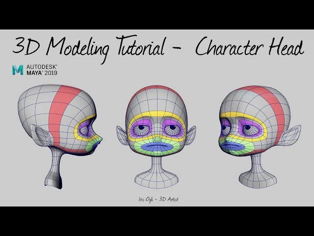 3D Modeling Tutorial -Modeling a stylized Character head ready for Animation in Maya 2026