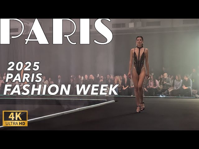🇫🇷[Paris Fashion Week 2025] Lingerie Fashion Show Part 1 (4K 60F HDR)  18/January/2025