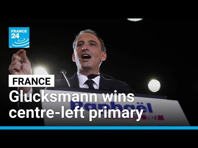 France: Founder of small centre-left party wins presidential primary • FRANCE 24 English
