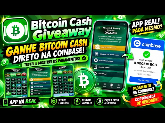 🔥 PAGOU MESMO! RECEBI BITCOIN CASH DESSE APP E MOSTREI OS PAGAMENTOS! 💰₿