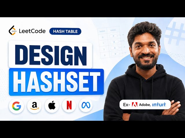 [MUST WATCH] 705. Design HashSet | #1 | Hash Table Playlist #hashtable #leetcode #algorithms