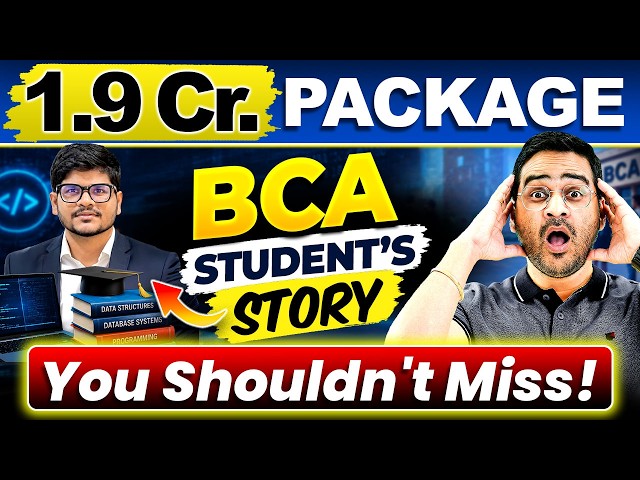 ₹1.9 Cr💵Package After BCA? YES, It’s Possible | How to Get Into Google & Microsoft | BCA to USA #bca