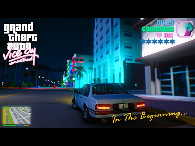 GTA Vice City Remastered: First Mission Gameplay Remake on GeForce RTX™ 3090 - GTA Trilogy Concept