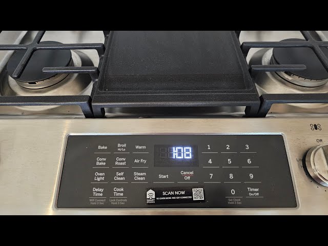 GE Slide In Gas Range - Change the Time