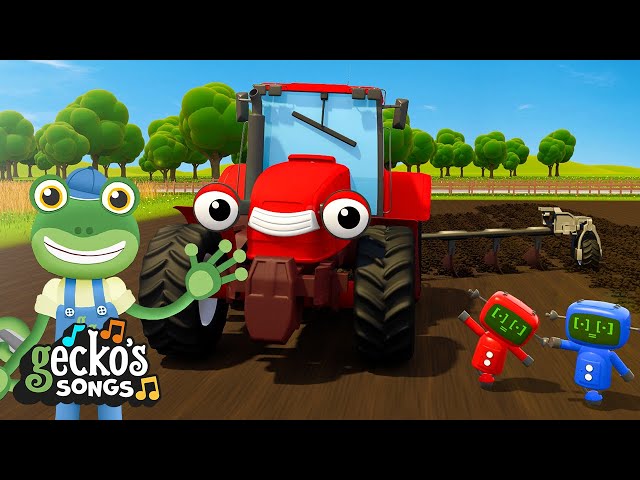 Roll, Roll, Roll the Road! 🚜 | Gecko's Songs 🎶 | Cartoons For Kids | Toddler Fun Learning