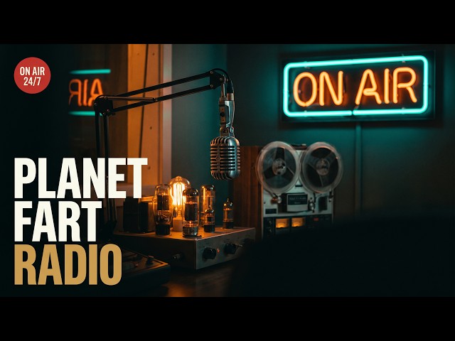 KFRT 🔴 Planet Fart Radio — 24/7 Fart Songs, Retro Tunes & Spoof Ads (LIVE)