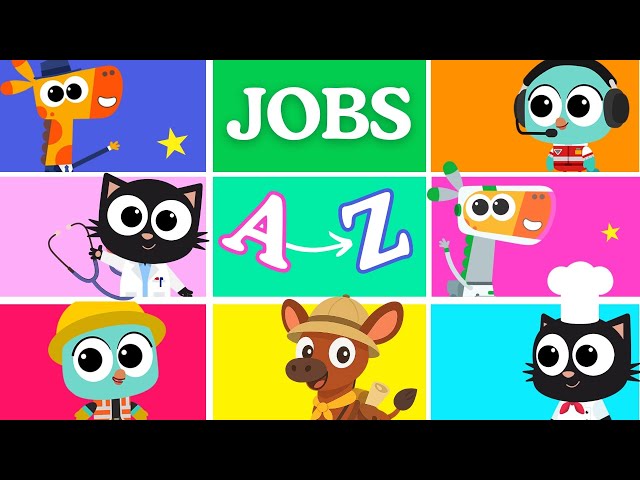 What Do You Want to Be? 👩‍🚀👨‍⚕️ | Learn Jobs & Occupations A–Z with Milo, Kindergarten Song