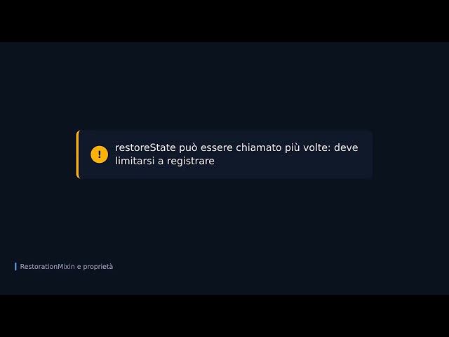 State restoration in Flutter: ripristinare lo stato dell'app con RestorationMixin