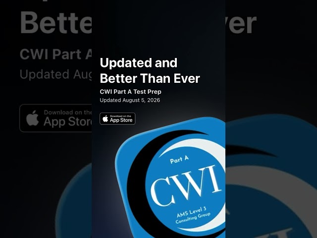 CWI Part A Test Prep App — Study for the AWS Welding Inspector Exam #CWI #welding