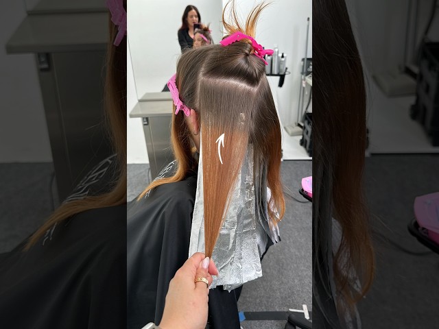Use this technique to blend harsh lines of demarcation #foilhighlights #haireducation
