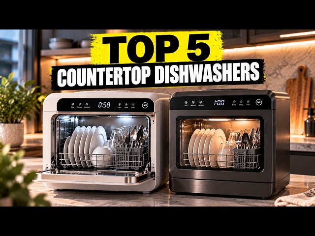 Top 5 BEST Countertop Dishwashers in 2026 - Tested & Ranked!