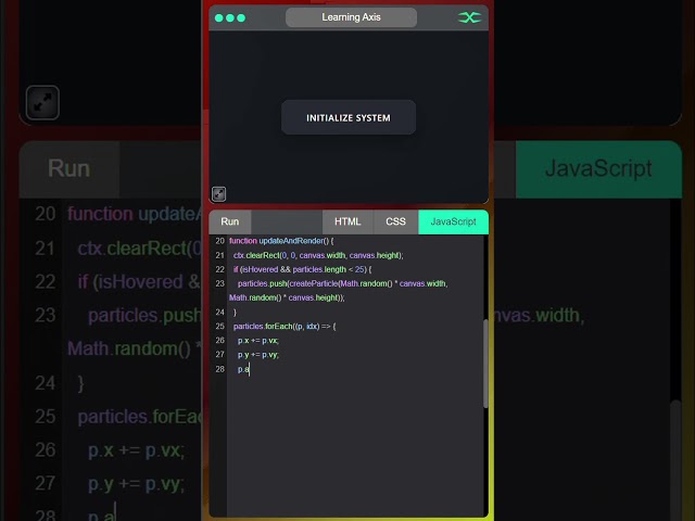 Interactive Particle Accent Button