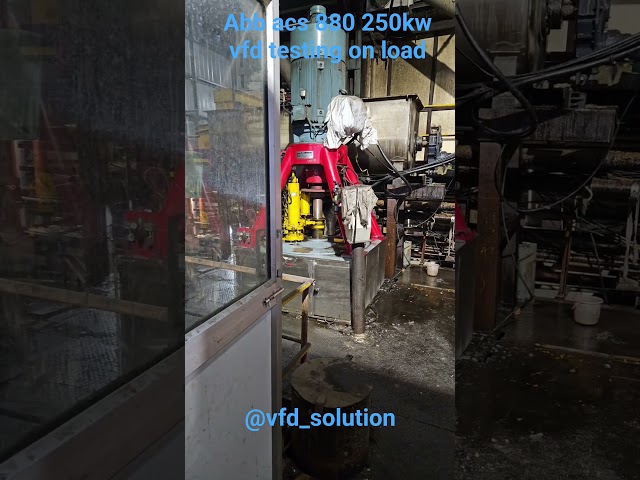 ABB ACS 880 250KW VFD TESTING ON LOAD #abb #vfdrepair #automation #acdrive