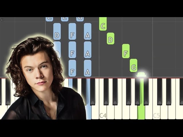Sign Of The Times (Harry Styles) Piano Tutorial (Synthesia) - EASY