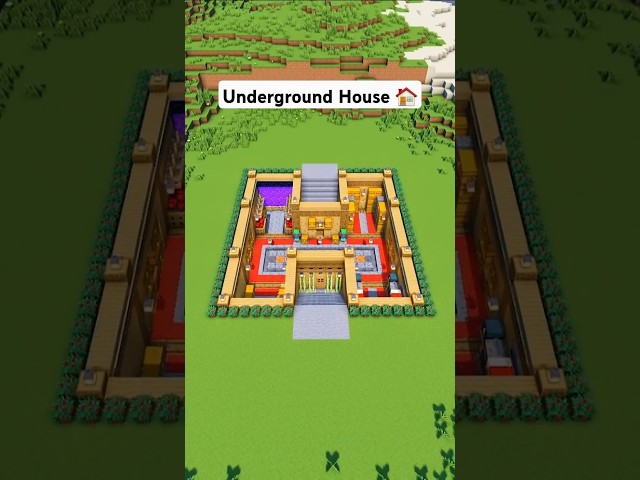 Minecraft Ultimate Underground House Tutorial 🏠 #minecraft