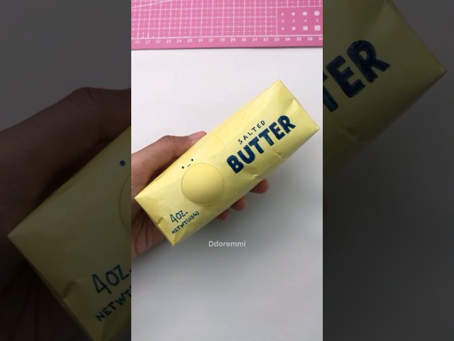DIY Fidget Toy 🧈 Butter Squishy Version #diy #fidget #squishy