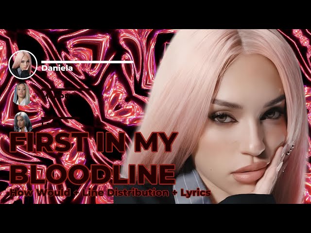 FIRST IN MY BLOODLINE - KATSEYE (How Would + Line Distribution + Karaoke Color Coded Lyrics)