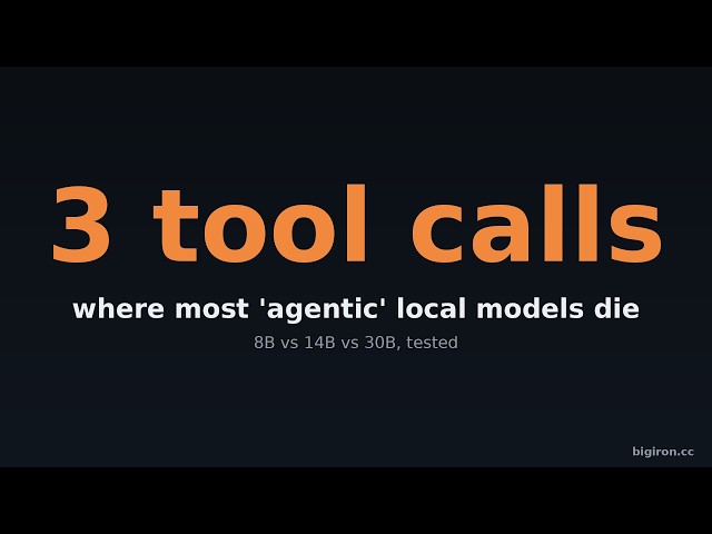 Most 'Agentic' Local Models Die 3 Tool Calls In — Here's Which Ones Don't