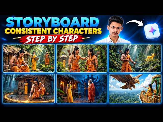How to Create AI Movies with Consistent Characters ( FREE ) | Google Flow Storyboard Studio