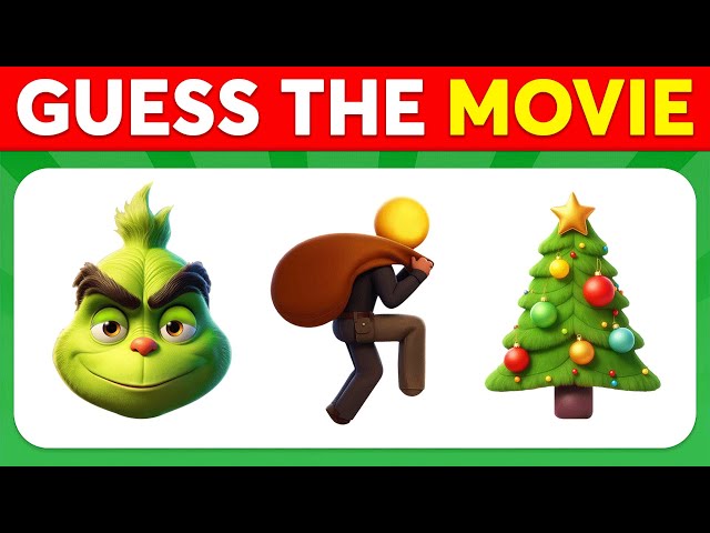 Guess The MOVIE By Emoji 🎬🎅 Movie Quiz 🏆🎄 Daily Quiz