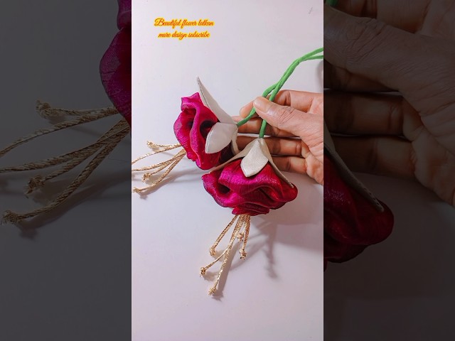 🌺👌Designer Flower Latkan Making 🌺 Beautiful Blouse Latkan Design #shorts #latkandesign