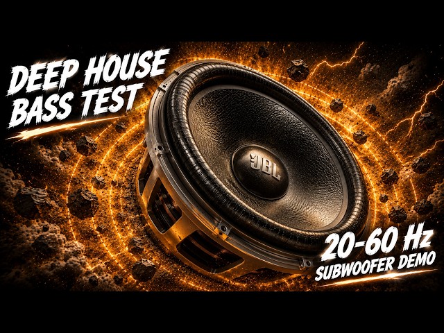 SUBWOOFER BASS TEST: Extreme Deep House Monster Bass Boosted Low Frequency Car Audio Check 🎧