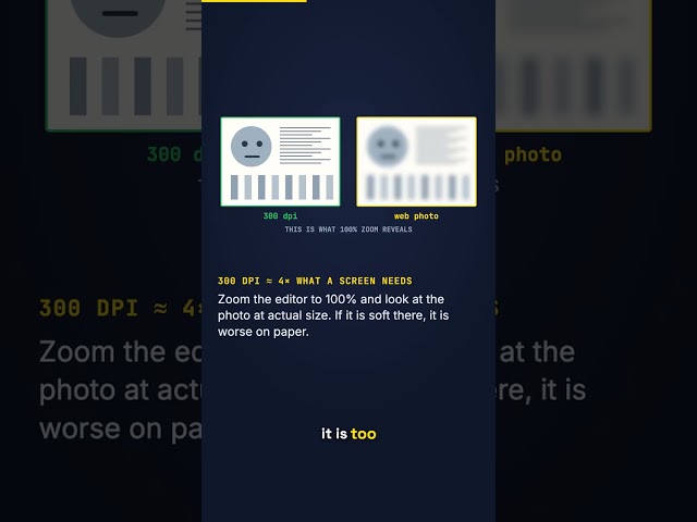 Your photos will print soft — the 5-second check #shorts