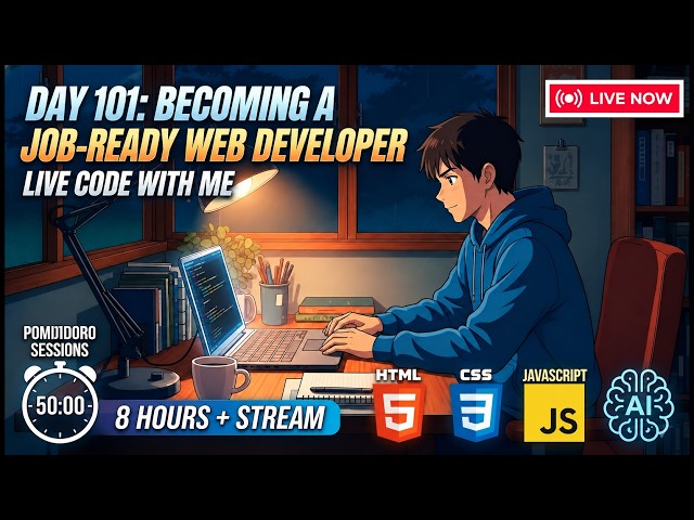 [24-9-26] Day-101: Deadline April 7 | Becoming a Job-Ready Web Developer🇧🇩 8 Hours Live Code