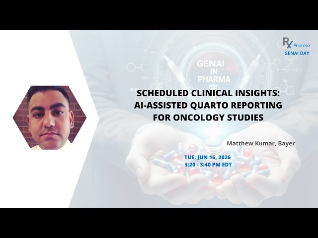Scheduled Clinical Insights: AI-Assisted Quarto Reporting for Oncology Studies - Matthew Kumar