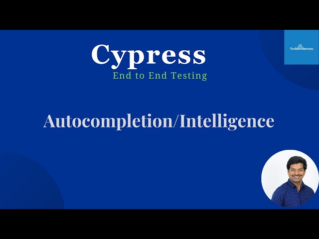 Cypress End To End Testing | Auto Completion | Intelligence