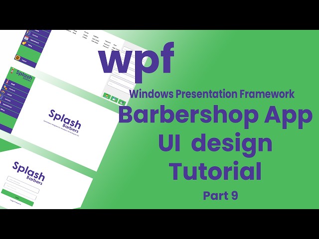 Wpf Barbershop app Ui Design part 9