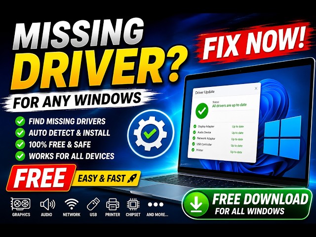 Windows Missing Drivers Get Them Back FREE!