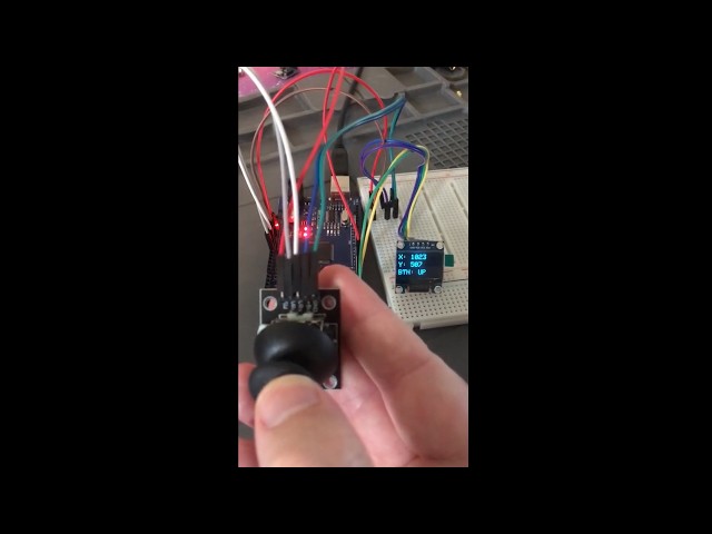 Tutorial 4, using SSD1306 OLED with a joystick and ATMega2560