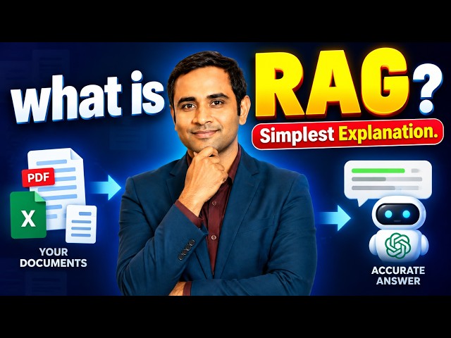 What is RAG - Retrieval Augmented Generation | Simplest Explanation on Internet