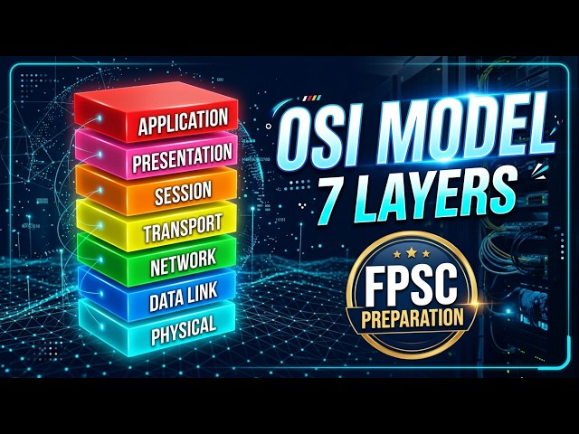 How Data Travels on the Internet? OSI Model 7 Layers Made Easy | FPSC Exam Guide